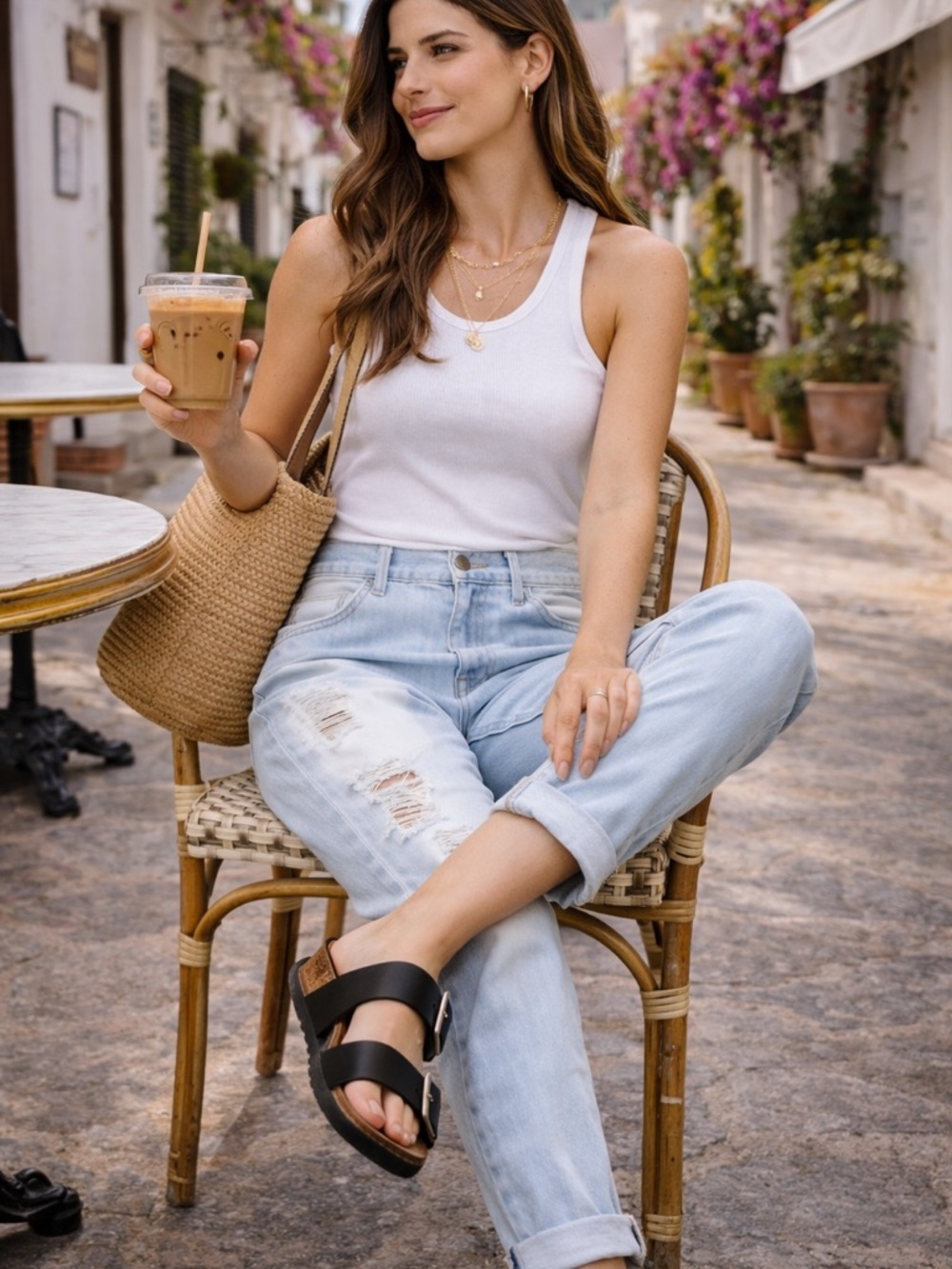 Wildfox “The Marissa” Slouchy Skinny Crop Jeans Distressed Boyfriend Size 29 NWT - Picture 2 of 10
